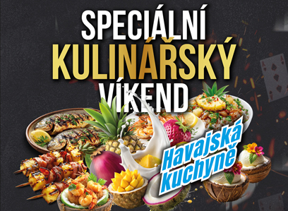 🍍 Speciální kulinářský víkend – Havajská kuchyně | 31. 7 – 1. 8. | od 14:00 do 01:00 hod.