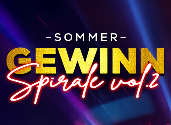 🎰 Sommer Gewinnspirale vol. 2 | jeden Samstag 5.7. – 29.8. | 33.800 €
