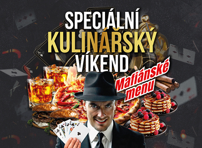 🎩 Speciální kulinářský víkend – Mafiánské menu | 25. 9. – 26. 9. | od 14:00 do 01:00 hod.